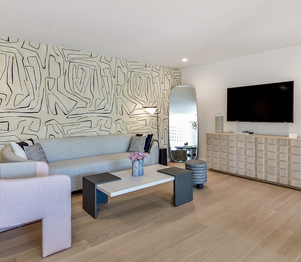 living area 2 BDRM West Hollywood/Beverly Hills Short Term Rental