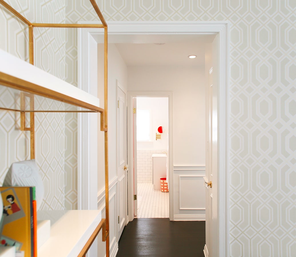hallway one bedroom Hollywood fully furnished monthly apartment