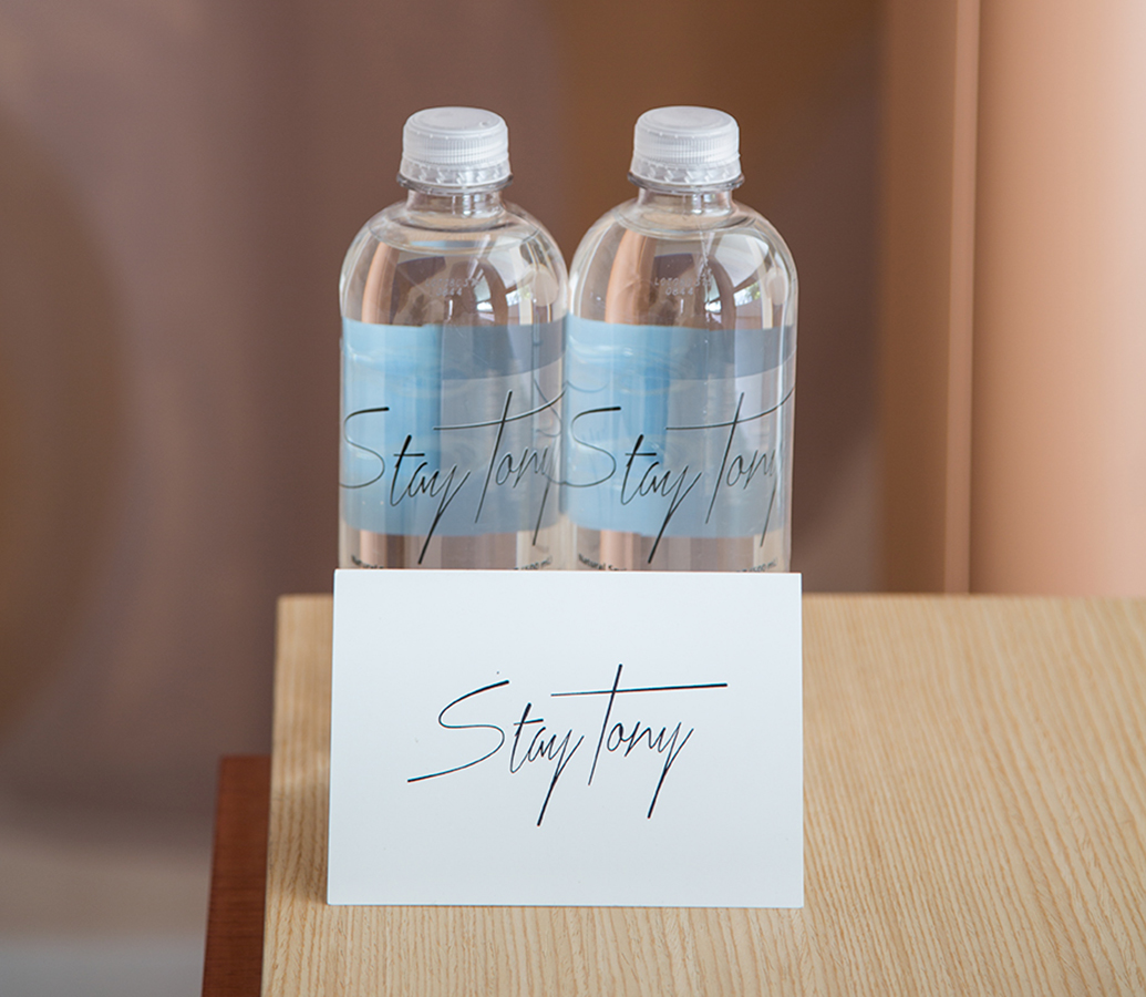 complimentary bottled water Hollywood fully furnished corporate rentals
