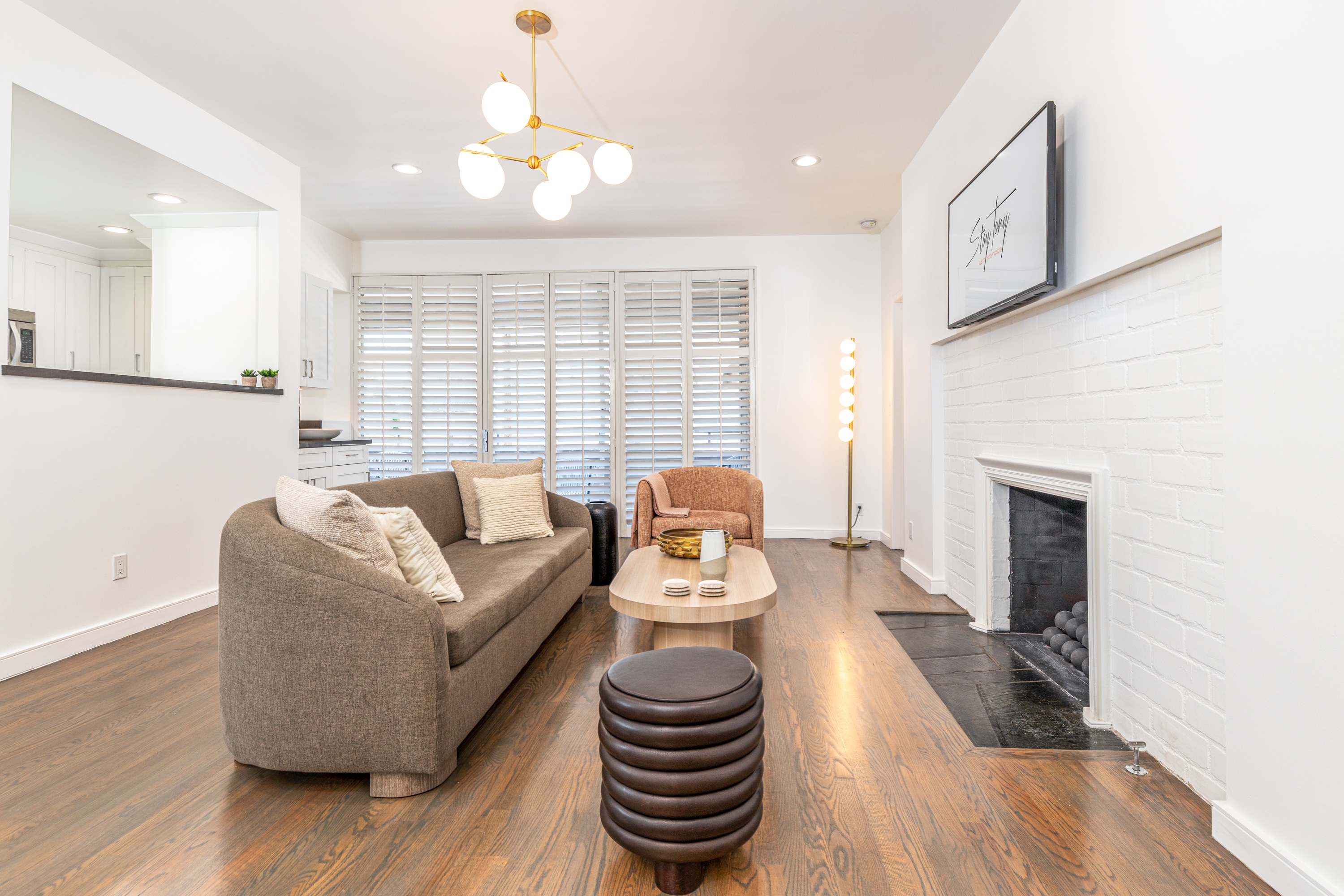 living room two bedroom West Hollywood Apartment