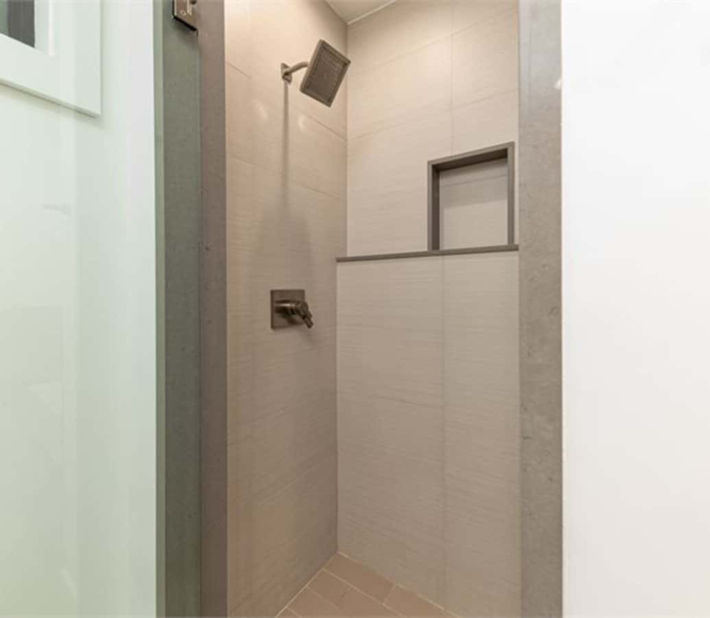 shower in West Hollywood two bedroom apartment rental